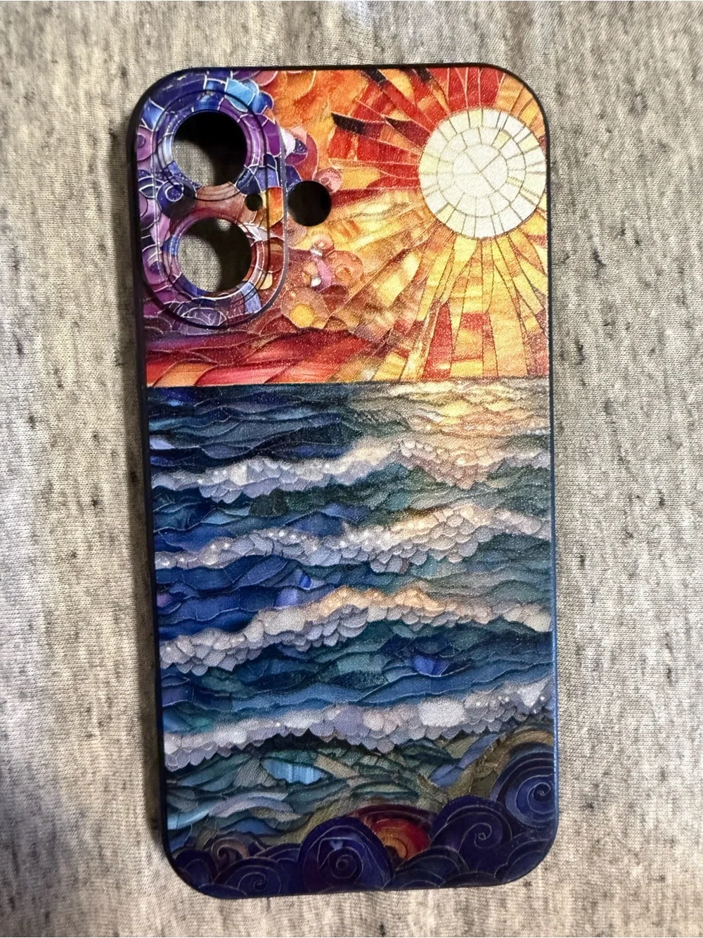 Artistic Ocean Sunset Phone Case - Multicolor